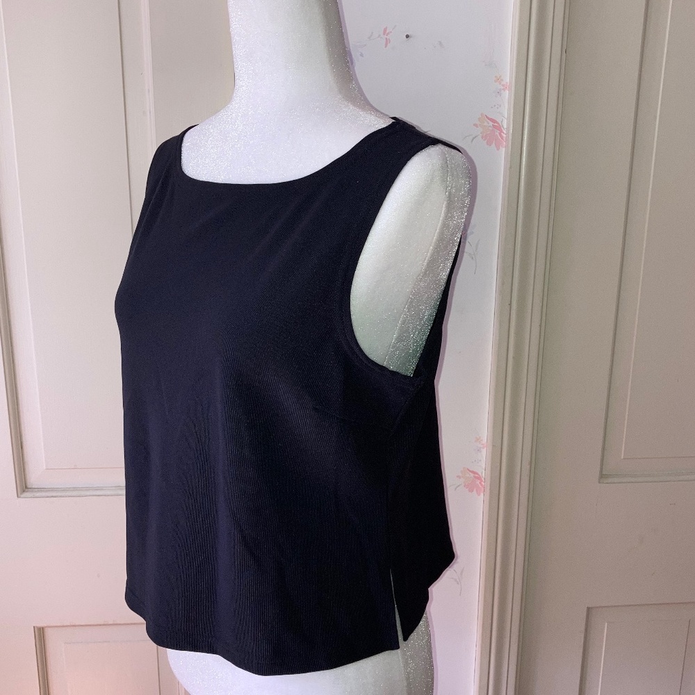 Boston Proper  Black Travel Tank Top SZ LP